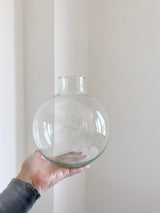 ETERA » Vaso in vetro trasparente a sfera con collo stretto H20,5 cm - Bloomoon