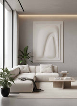 FLEXURE » dipinto con texture opaca in rilievo dalla grana sabbiata 100x140cm - Bloomoon