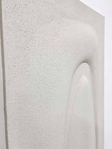 FLEXURE » dipinto con texture opaca in rilievo dalla grana sabbiata 100x140cm