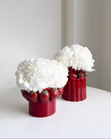 FRANCISCA » Vaso in ceramica smaltata con fragole - Bloomoon