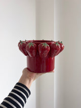 FRANCISCA » Vaso in ceramica smaltata con fragole - Bloomoon