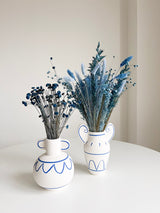 GREEK » Vaso anfora con tratti blu - Bloomoon
