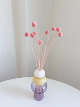 GRISELDA » Vaso in vetro monofiore top bianco - Bloomoon