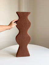 HELMUT » Vaso irregolare materico color terracotta - Bloomoon