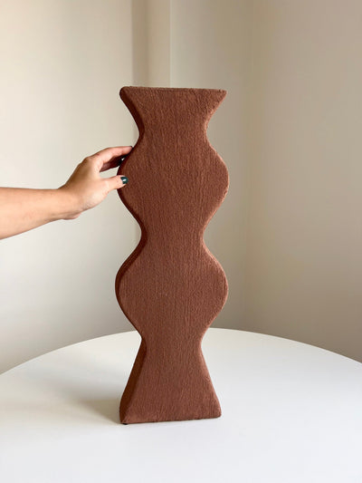 HELMUT » Vaso irregolare materico color terracotta - Bloomoon