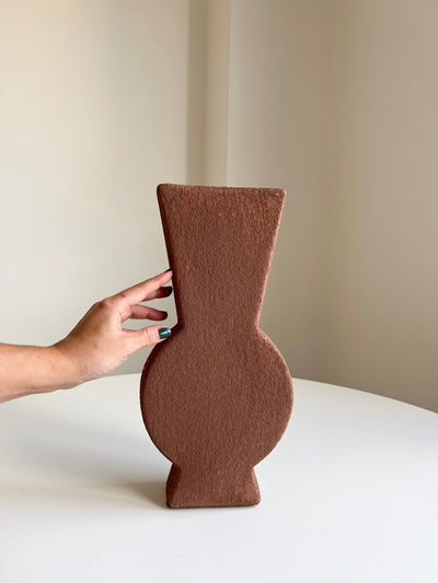 HELMUT » Vaso irregolare materico color terracotta - Bloomoon