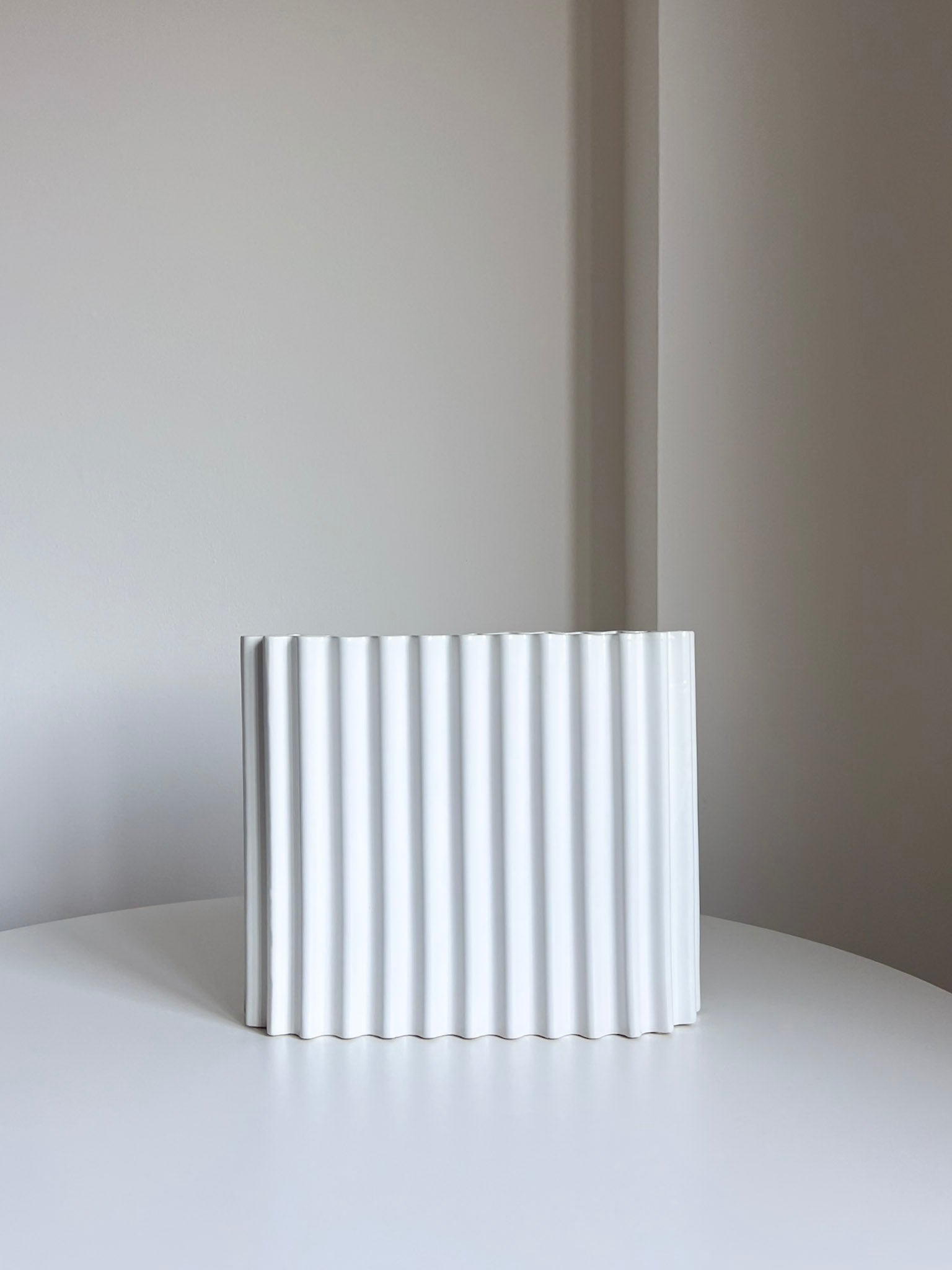 HOLAF » Vaso cannettato grande bianco H30cm - Bloomoon