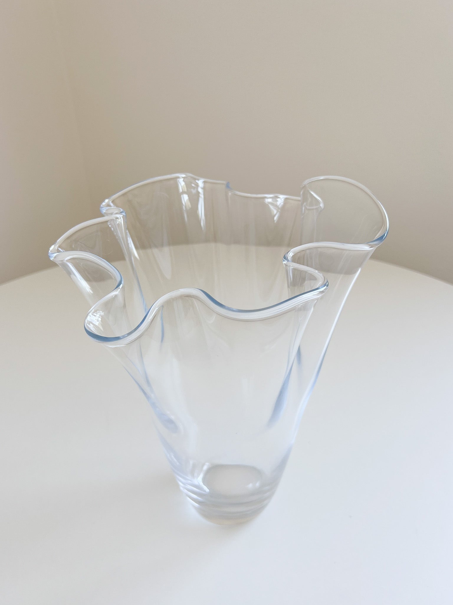 JESSIE » Vaso in vetro trasparente dal design iconico a ventaglio - Bloomoon