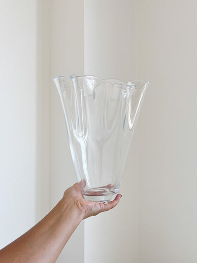 JESSIE » Vaso in vetro trasparente dal design iconico a ventaglio - Bloomoon
