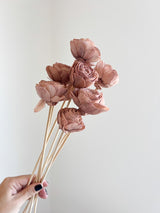 JULIETTE » Mazzo di rose rosa chiaro tagliate e ricostruite in fibra di manioca - Bloomoon