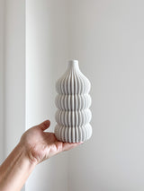 KENDRA » Vaso di ceramica stampata in 3D bianco H20cm - Bloomoon