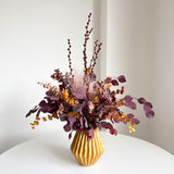 LEONTE » Bouquet di fiori secchi e stabilizzati dalle tonalità calde - Bloomoon