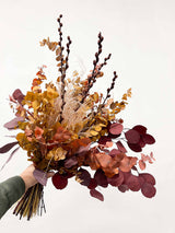 LEONTE » Bouquet di fiori secchi e stabilizzati dalle tonalità calde - Bloomoon