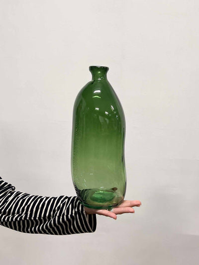 LOOPY » Bottiglia vetro irregolare verde - Bloomoon