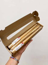 LUCE » Scatola da 6 candele a stelo oro - Bloomoon