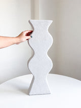 MUTHEL » Vaso irregolare materico color grigio chiaro - Bloomoon