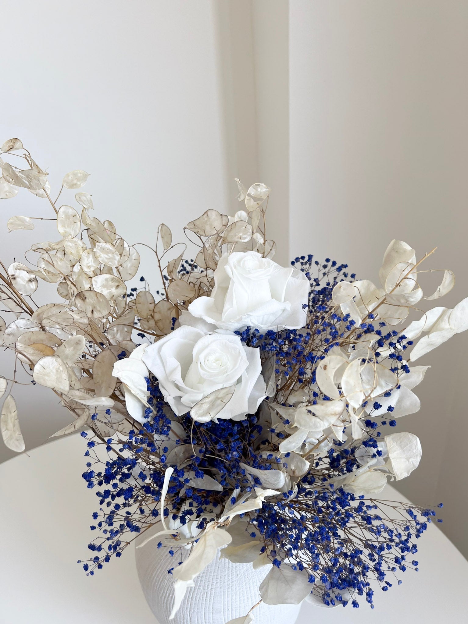 NETTUNO » Bouquet dalle tonalità del bianco e blu - Bloomoon