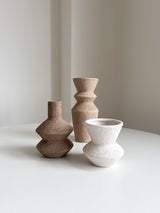 RUDIG » Set 3 Vasi Decorativi dai Toni Caldi della Terra e Tortora - Bloomoon