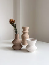 RUDIG » Set 3 Vasi Decorativi dai Toni Caldi della Terra e Tortora - Bloomoon
