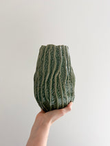 SEAWY » Vaso di ceramica smaltata verde organico - Bloomoon