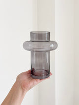 SMOKE » Vaso vetro fumé grigio contemporaneo H20cm - Bloomoon