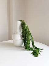 STARYN » Vaso decorativo bianco dal design geometrico e contemporaneo H42cm - Bloomoon