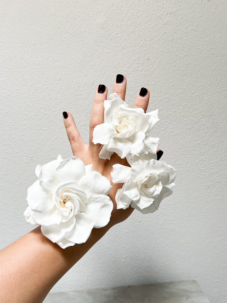 BIANCA » Confezione da 3 Gardenie stabilizzate bianche - Bloomoon