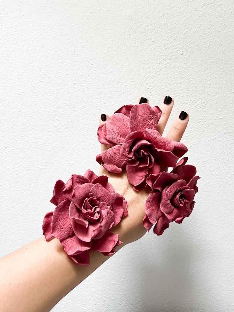 CHERRY » Confezione da 3 Gardenie Stabilizzate rosa scuro - Bloomoon