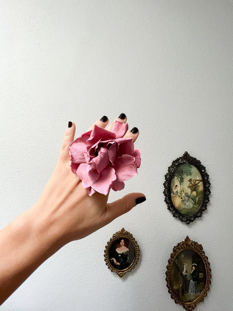 GRAZIA » Confezione da 3 Gardenie stabilizzate rosa antico - Bloomoon